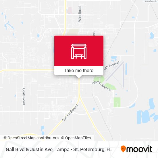 Mapa de Gall Blvd & Justin Ave