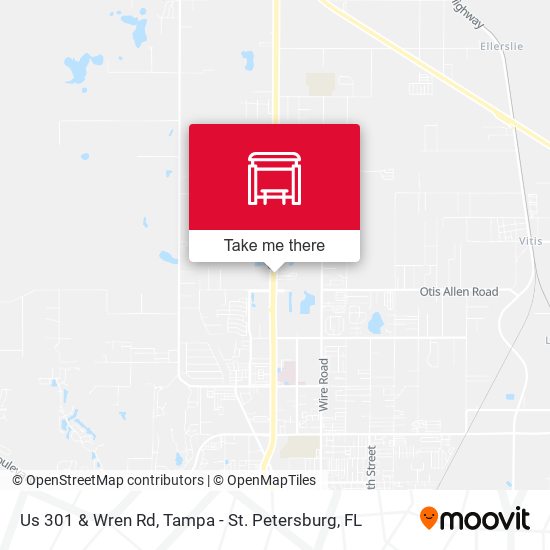 Us 301 & Wren Rd map