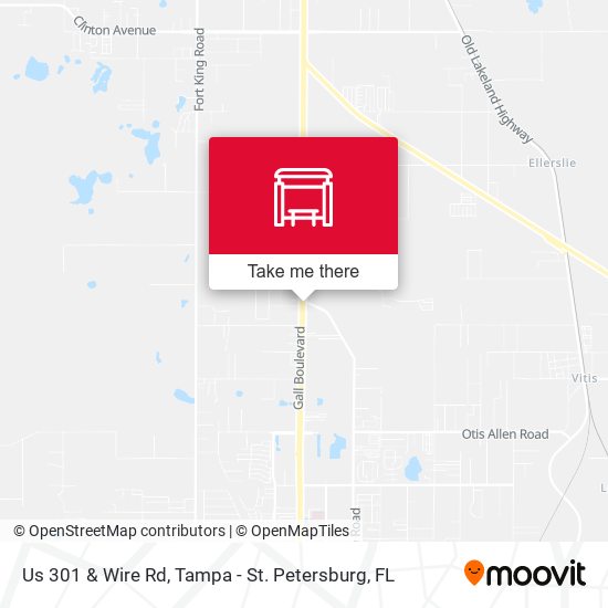 Us 301 & Wire Rd map