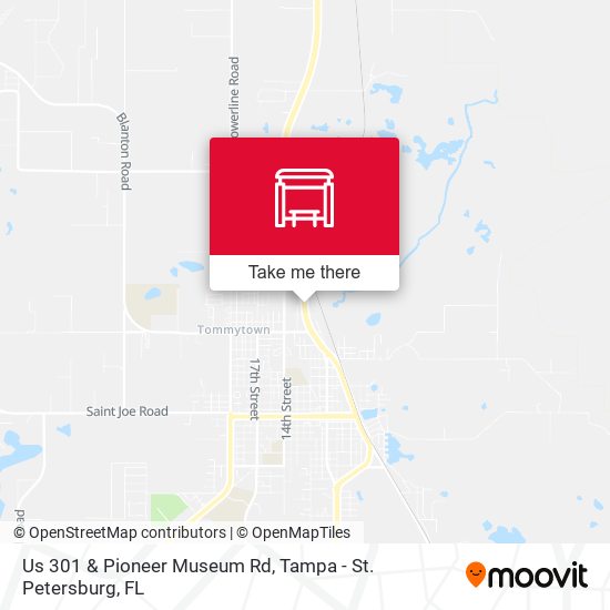 Mapa de Us 301 & Pioneer Museum Rd