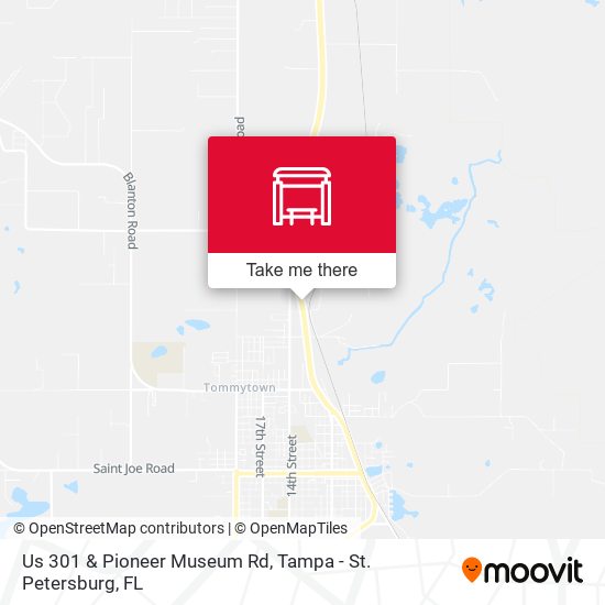 Mapa de Us 301 & Pioneer Museum Rd