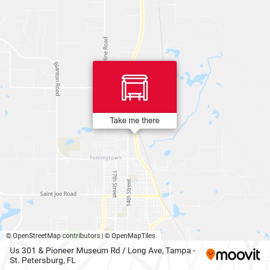 Us 301 & Pioneer Museum Rd / Long Ave map