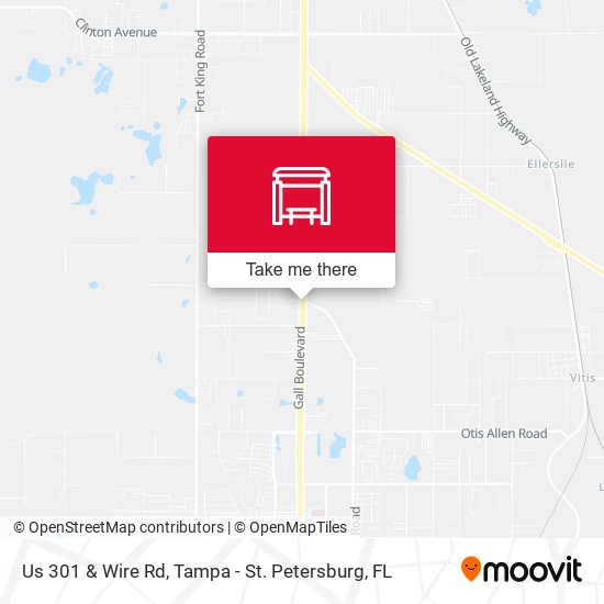 Us 301 & Wire Rd map