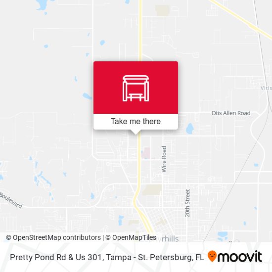 Mapa de Pretty Pond Rd & Us 301