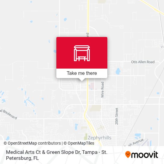 Medical Arts Ct & Green Slope Dr map
