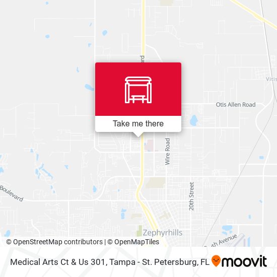 Medical Arts Ct & Us 301 map