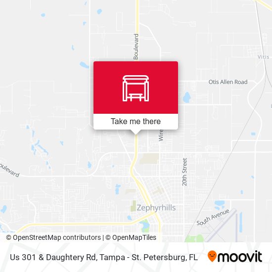 Us 301 & Daughtery Rd map