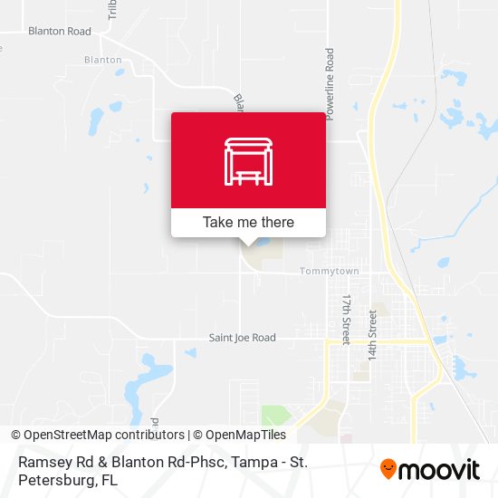 Ramsey Rd & Blanton Rd-Phsc map