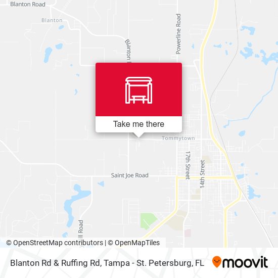 Blanton Rd & Ruffing Rd map