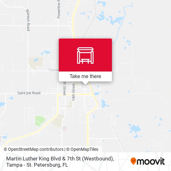 Mapa de Martin Luther King Blvd & 7th St (Westbound)