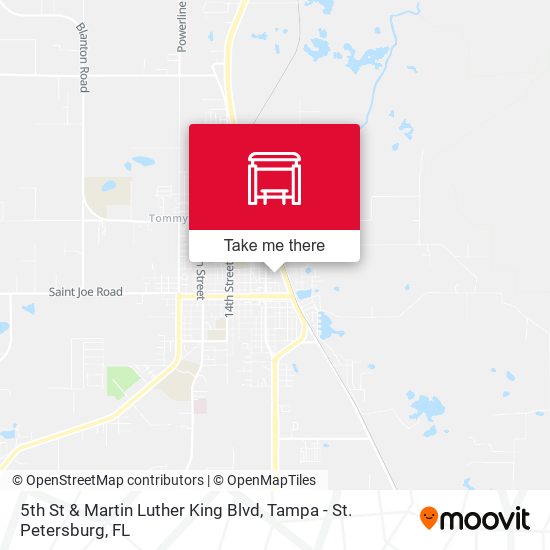 5th St & Martin Luther King Blvd map