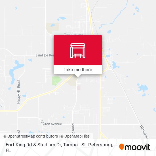 Fort King Rd & Stadium Dr map