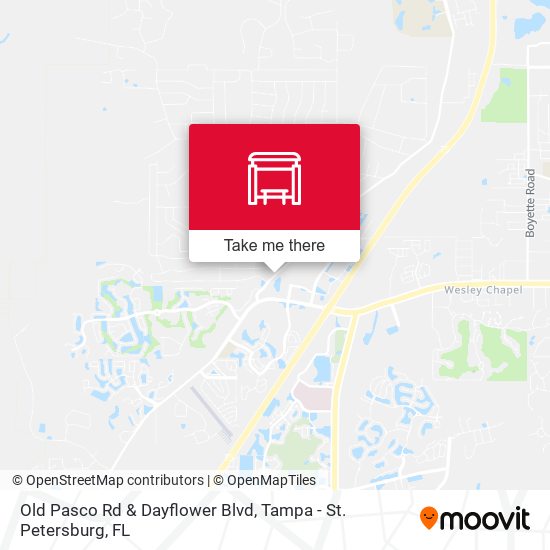 Old Pasco Rd & Dayflower Blvd map