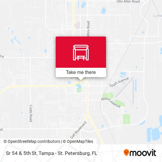 Sr 54 & 5th St map