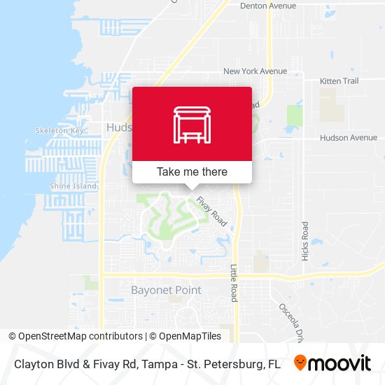 Clayton Blvd & Fivay Rd map