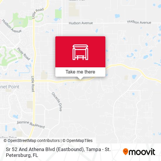 Sr 52 And Athena Blvd (Eastbound) map