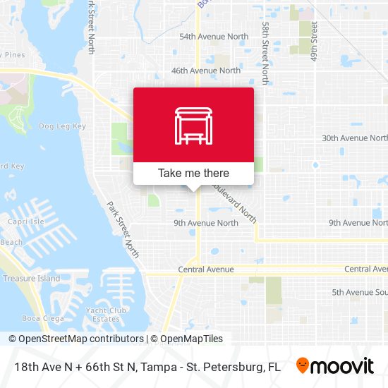 Mapa de 18th Ave N + 66th St N