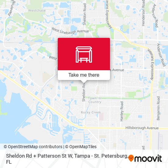 Sheldon Rd + Patterson St W map