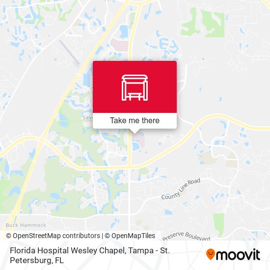 Mapa de Florida Hospital Wesley Chapel