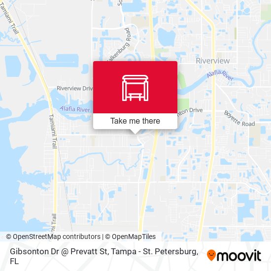 Gibsonton Dr @ Prevatt St map
