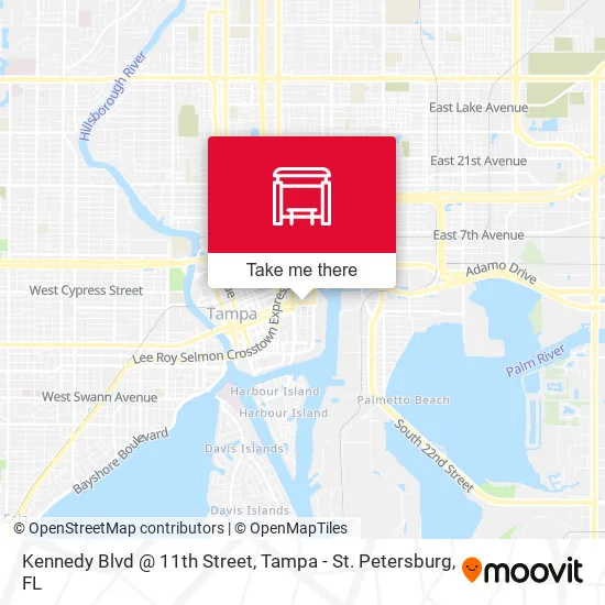 Mapa de Kennedy Blvd @ 11th Street