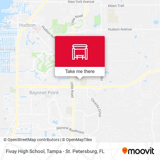 Fivay High School map