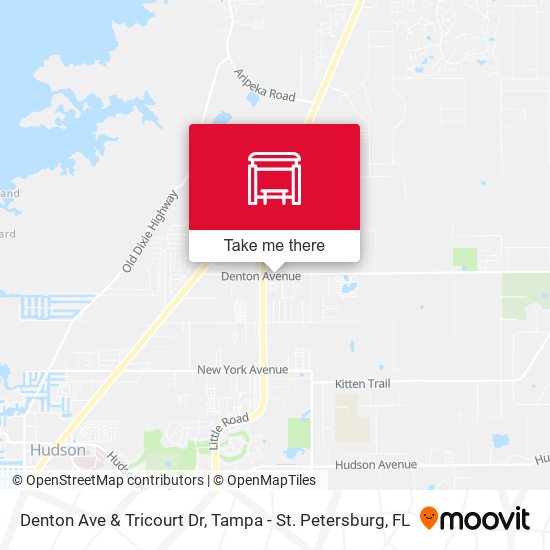 Denton Ave & Tricourt Dr map