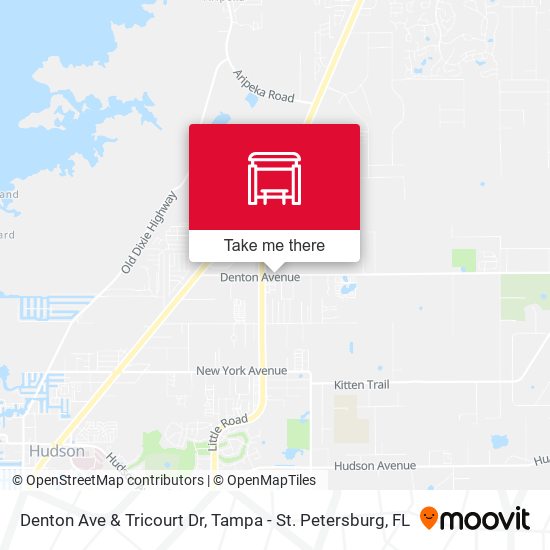 Denton Ave & Tricourt Dr map