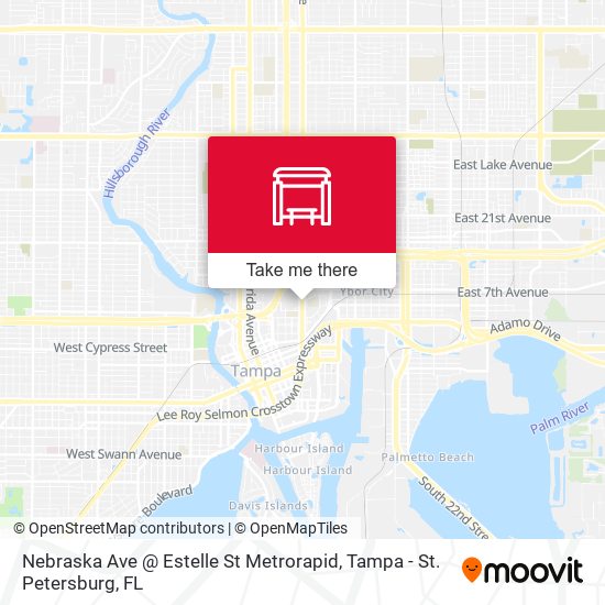 Nebraska Ave @ Estelle St Metrorapid map
