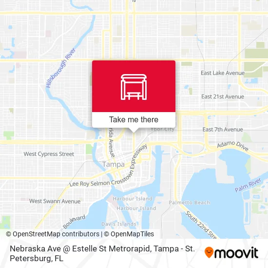 Mapa de Nebraska Ave @ Estelle St Metrorapid
