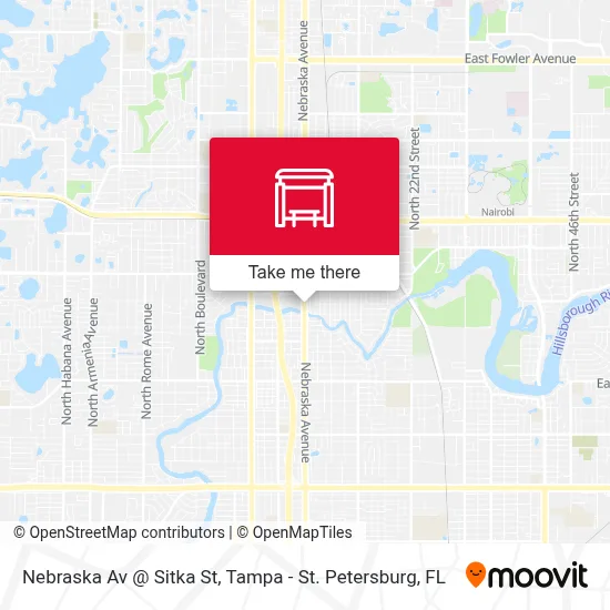 Nebraska Av @ Sitka St map