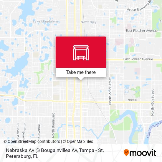 Nebraska Av @ Bougainvillea Av map