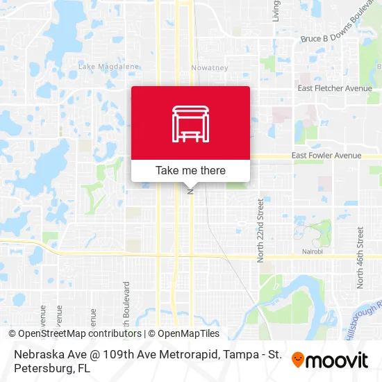 Mapa de Nebraska Ave @ 109th Ave Metrorapid