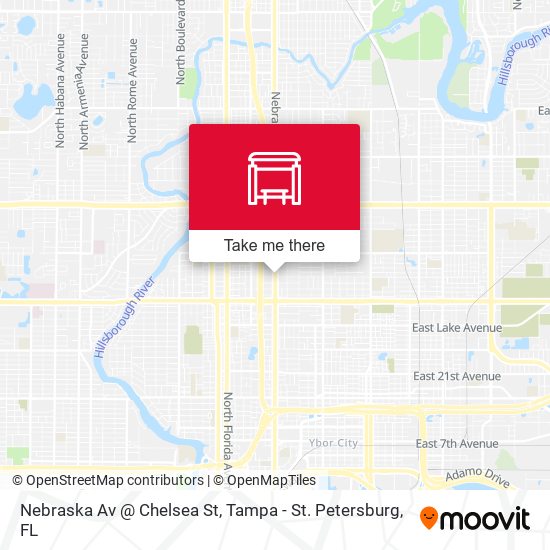 Mapa de Nebraska Av @ Chelsea St