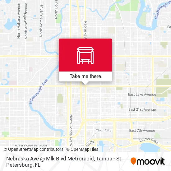 Mapa de Nebraska Ave @ Mlk Blvd Metrorapid
