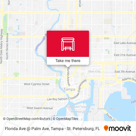 Florida Ave @ Palm Ave map