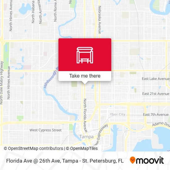 Florida Ave @ 26th Ave map