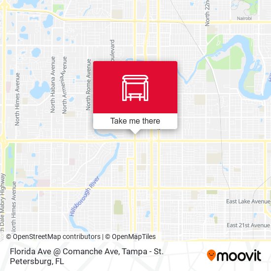 Florida Ave @ Comanche Ave map