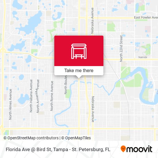 Florida Ave @ Bird St map