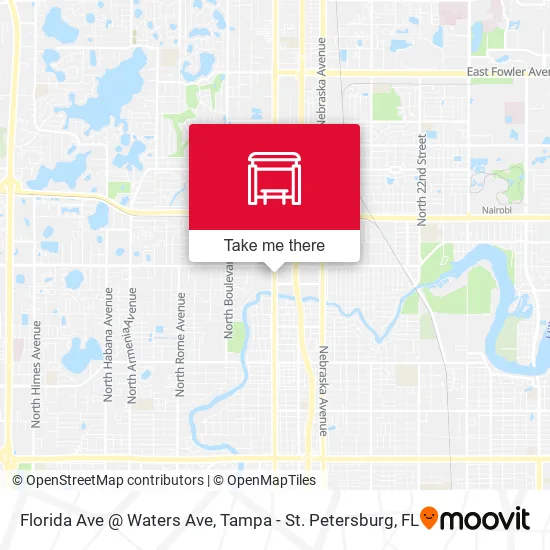 Florida Ave @ Waters Ave map