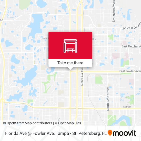 Florida Ave @ Fowler Ave map