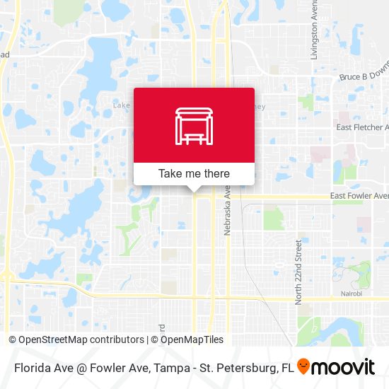 Mapa de Florida Ave @ Fowler Ave