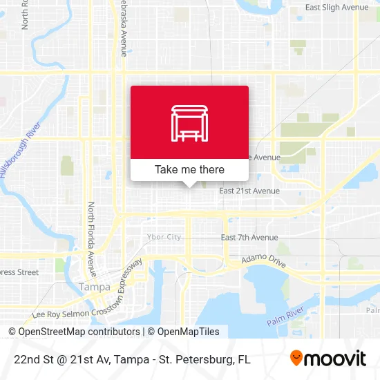 22nd St @ 21st Av map