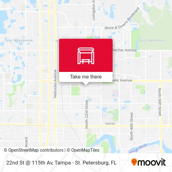 22nd St @ 115th Av map