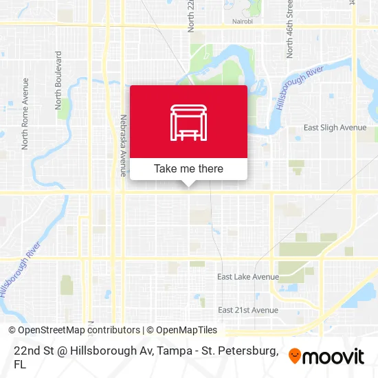 Mapa de 22nd St @ Hillsborough Av
