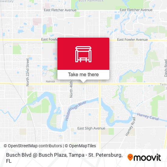 Mapa de Busch Blvd @ Busch Plaza