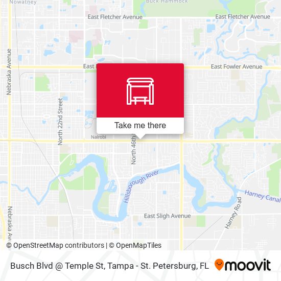 Mapa de Busch Blvd @ Temple St