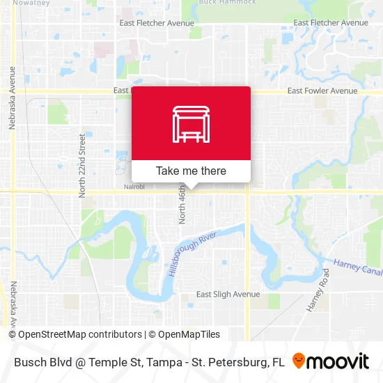 Mapa de Busch Blvd @ Temple St