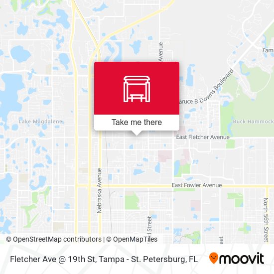 Mapa de Fletcher Ave @ 19th St