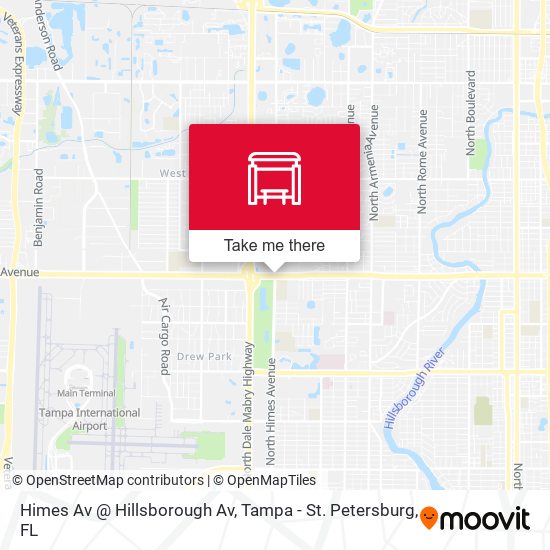 Himes Av @ Hillsborough Av map